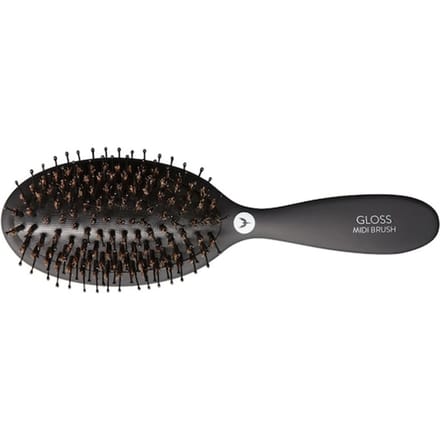 HH Simonsen Kammen & borstels Gloss Brush Midi Black Borstels kammen Dames