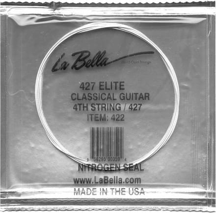 La Bella L-422 D-4 snaar, silverplated wound nylon