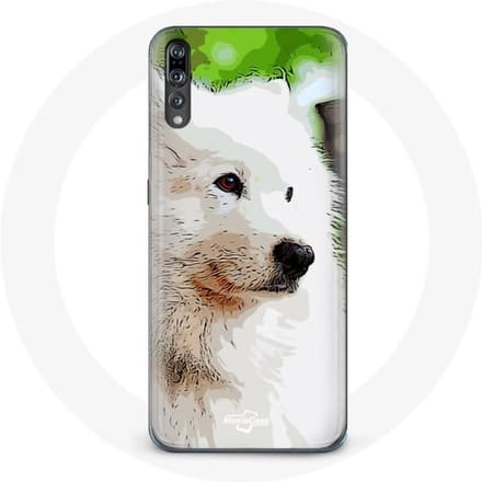 Coque - Huawei - P20 - Souple - Chien Samoyède - Blanc blanc