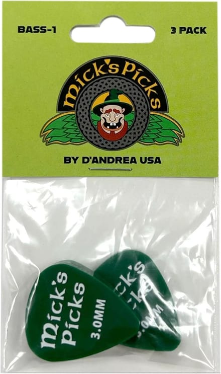 D'Andrea - Mick's Pick - Bass plectrum - 3.00 mm - 3-pack