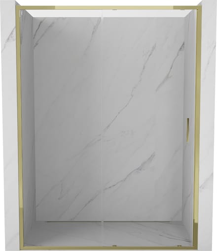 Mexen Exo schuifbare douchedeur 190 , transparant, goud - 8151-190-000-50-00
