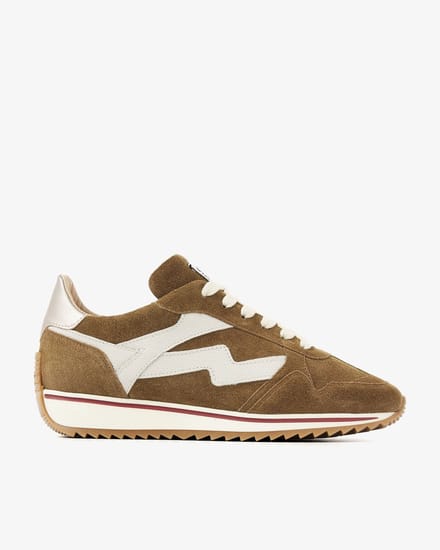 VIA VAI Mikki Alex Sneakers dames - Su�de,Leer - Beige