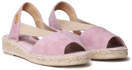 Platte suède espadrille voor dames | ELLA