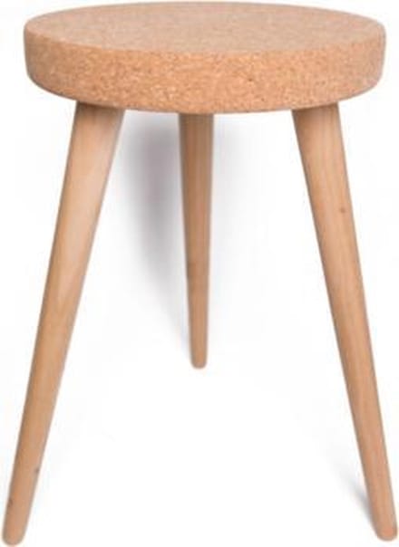 Kurk24 Kurk tafel kruk - houten poten
