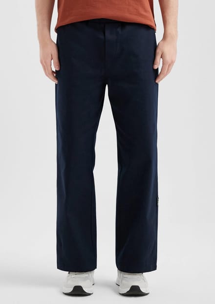 QS - male - Gewassen joggers van zware twill