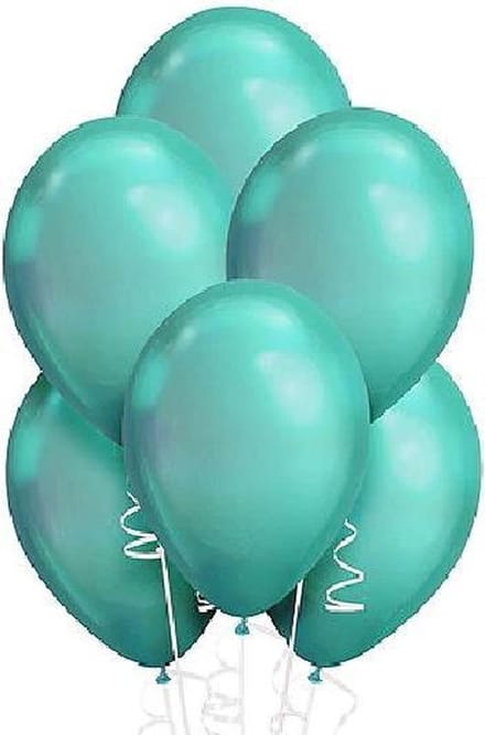 Chroom Ballonnen Groen (10st)