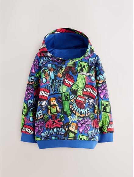 Next - Jongens - Minecraft hoody - Blauw