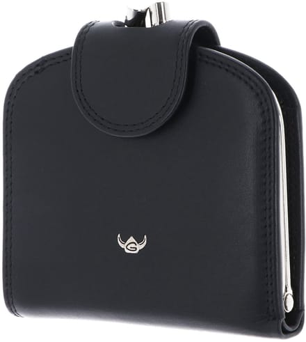 Golden Head Leren portemonnee Polo RFID Protect Bügelbörse 2048 Schwarz zwart