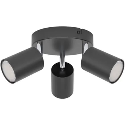 Eglo Opbouwspot Reciso-e - Zwart - 14cm - 3xgu10
