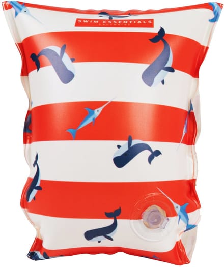 Swim Essentials Exclusive Zwembandjes Red White Whale (2-6 jaar)