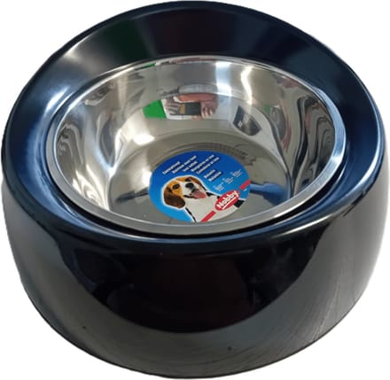 Nobby Eetbak Melamine - Zwart - 700 ml