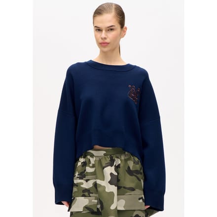Baum und Pferdgarten Catie Sweater Baritone Blue Größe: M | Longsleeves Outlet | Damen | Blau