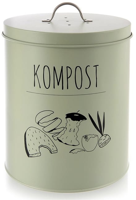 Orion Greenish Serie - Keuken Composteerder - 8l - Metaal - Met Koolstoffilter