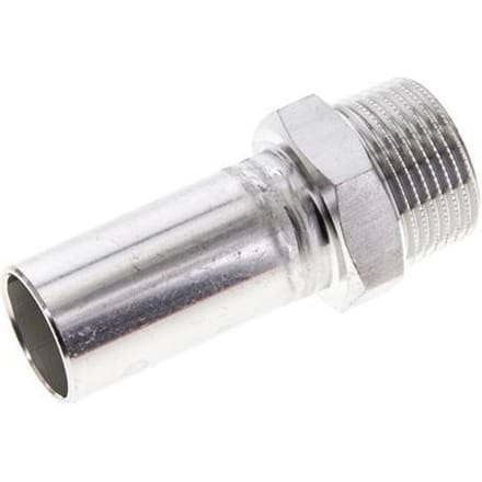 Perskoppeling - 22mm Buiseinde & R 3/4'' Buiseinde - RVS