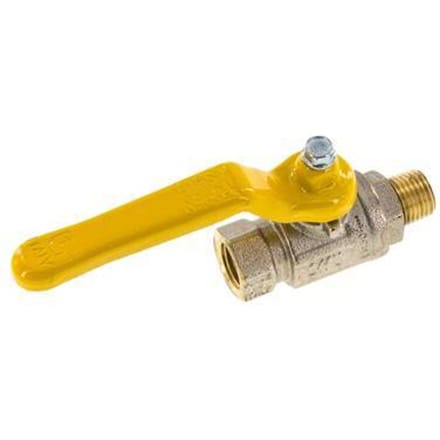 Buiten x Binnendraad R/Rp 1/4 inch Gas 2-Weg Messing Kogelkraan - BL2BN-M-GA-MF-014