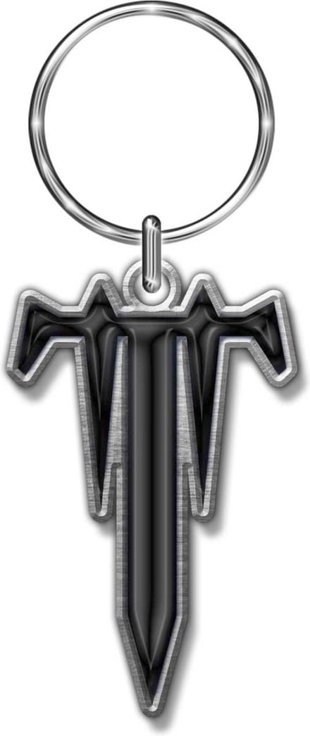 Trivium - T Sleutelhanger - Zilverkleurig/Zwart
