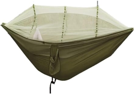 Kampeer Hangmat - Buitenbed - Ontspanning Buiten - Met Klamboe - Breed - Verschillende Kleuren
