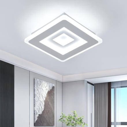 Haobosic Ultradun Acryl - Plafondlamp - Wit - 28W Wit 6500K - Energiezuinig