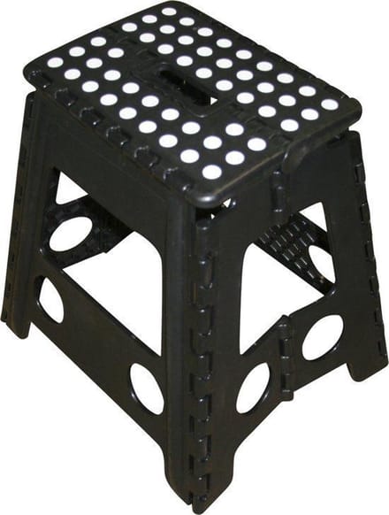 Kruk - Krukje - Opvouwbaar - Zwart Wit - tot 120 kg