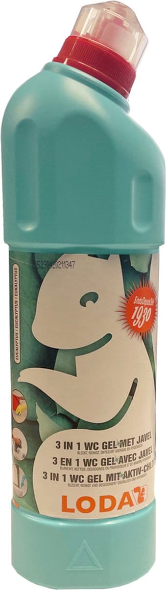 Loda Toiletreiniger 3 In 1 Met Javel Eucalyptus 750ml