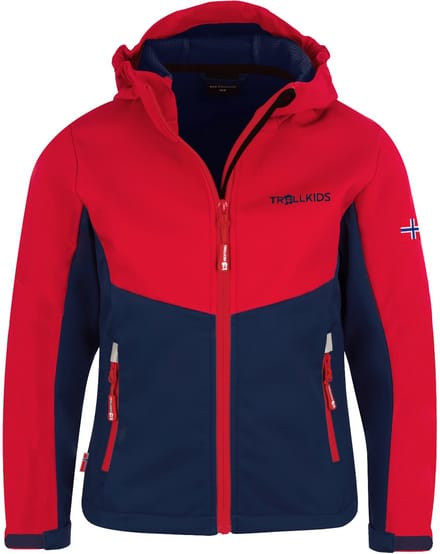 Trollkids Kristiansand Jas Rood,Blauw 104 cm Kinderen