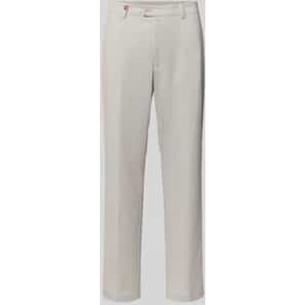 Broek met labeldetail model 'Orlando'