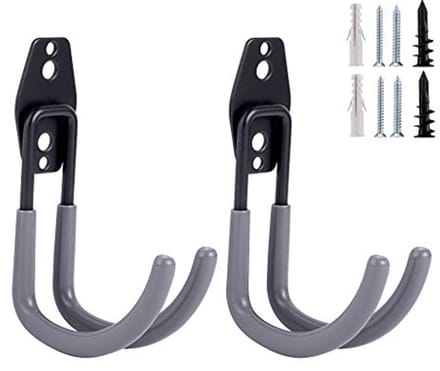 Set van 2 wandgemonteerde tuinslanghouders - Heavy-duty opslag voor tuinslangen