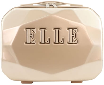 ELLE Diamond Beautycase 27L ABS/PC Taupe - Taupe
