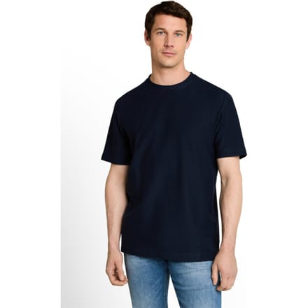 Tom Tailor - T-shirt met ottoman-structuur - Maat M - sky captain blue