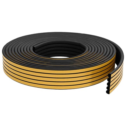 vidaXL - Zelfklevende - raamdichting - Zwart - 9 - x - 8 - mm - 100 - m - EPDM-schuin
