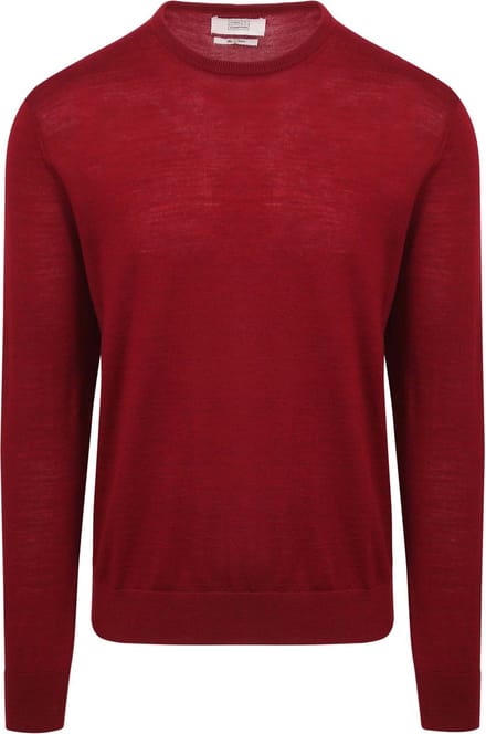 King Essentials The John Pullover Merino Rood - Maat XXL - Heren - Pullovers