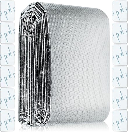 Isolatiefolie voor Radiator, Warmteterugkaatsing tot 95%, 5m x 0.6m