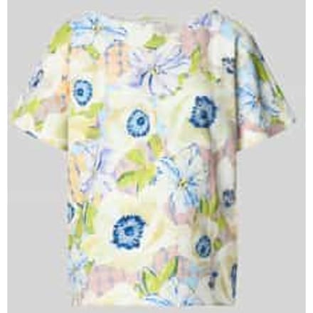 T-shirt van viscosemix in all-over look