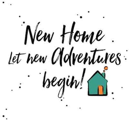 Wenskaart New Home New Adventures