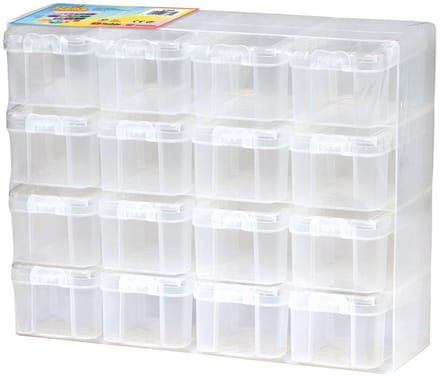Hama Ironing Beads Storage Box Set with 16 storage boxes
