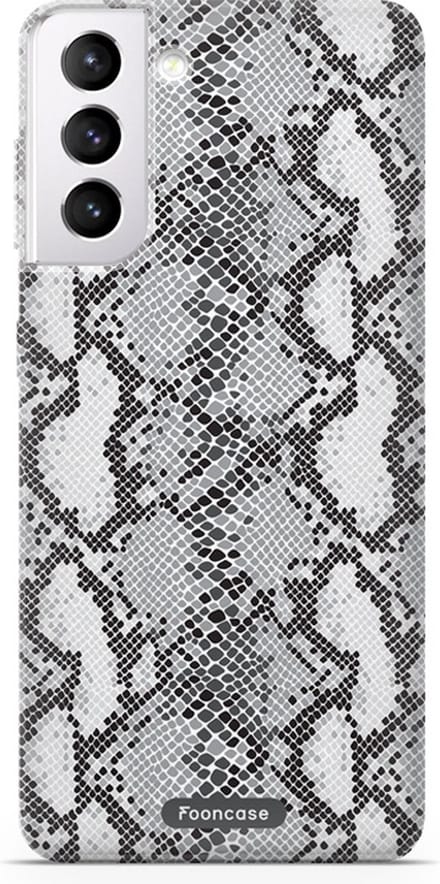 Fooncase Hoesje Geschikt voor Samsung Galaxy S22 Plus - Shockproof Case - Back Cover / Soft Case - Snake it / Slangen print