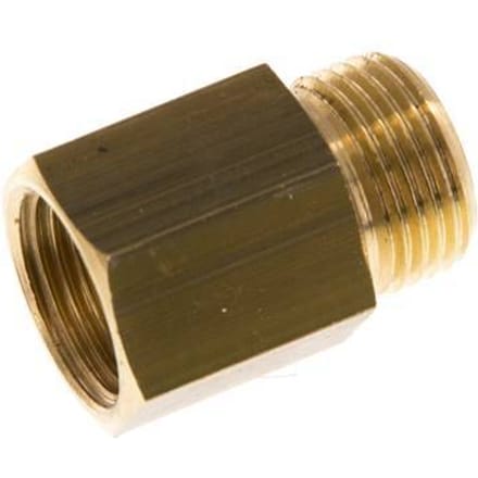 G 3/8'' F/M Messing Verlengstuk 16 Bar - 19 mm [2 Stuks]