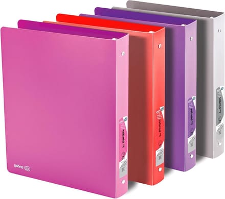 Poly 3 Ring Binder - Ordner Ringband - Project Organisatie - Scheurvast - 1 inch - Transparant