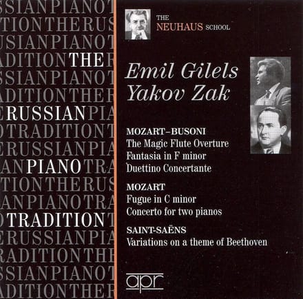 The Russian Piano Tradition Mozart