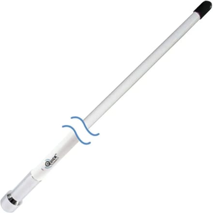 Antenne 3db 2,4m glasvezelhuls chroom Shakespeare Quick Connect