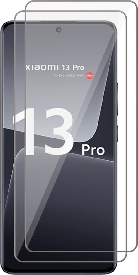 Screenprotector geschikt voor Xiaomi 13 Pro - 2x Gehard Glas Screen Protector FullGuard