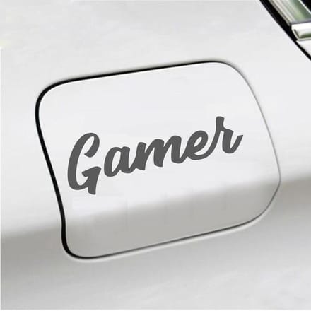 Bumpersticker - Gamer - 6 X 18 - Antraciet
