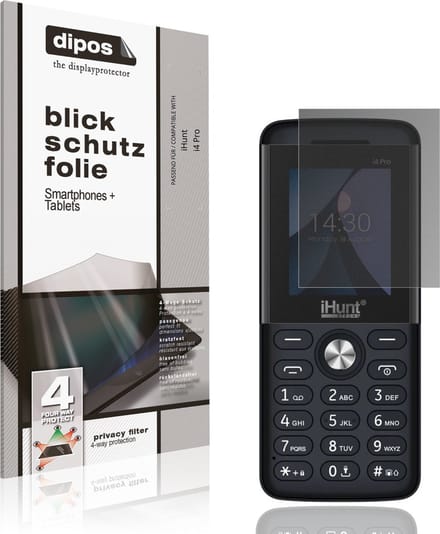 dipos – Matte Privacy Screenprotector geschikt voor iHunt i4 Pro | Anti-Spy Beschermfolie