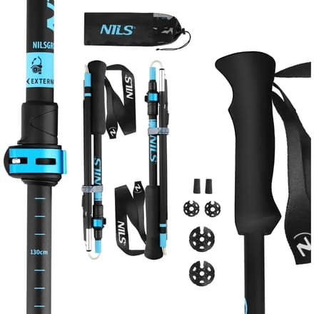 Nils TK8604 Trekkingstokken Blauw - Telescopisch & Opvouwbaar