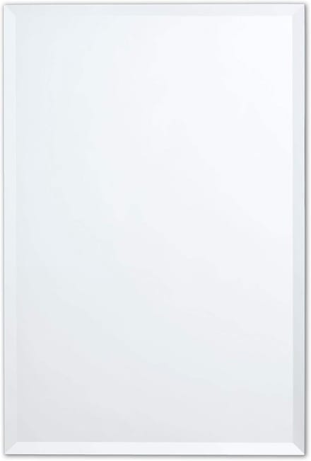 Grote Rechthoekige Wandspiegel zonder Frame met Facetrand 60x90 cm