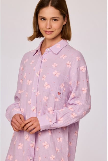 Woody Slaapkleedje lila vlinder print - maat XL