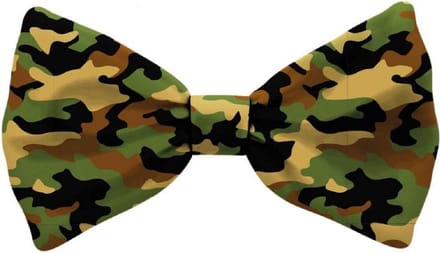 hondenvlinderdasje polyester legergroen maat L