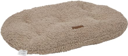 Animal Boulevard CURL PLUSH Ovaal Kussen - Kleur: Beige - Maat M: 75x55x7cm