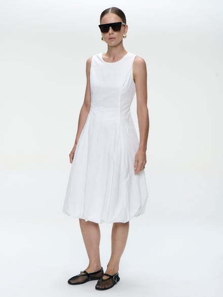 Satomi taffeta dress | White - White / M