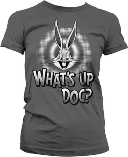 Looney Tunes Dames Tshirt -L- What's Up, Doc Grijs
